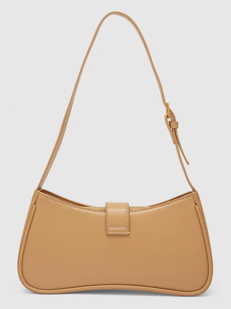globus  Globus Women Khaki Solid Handheld Bag  | Best Price UAE